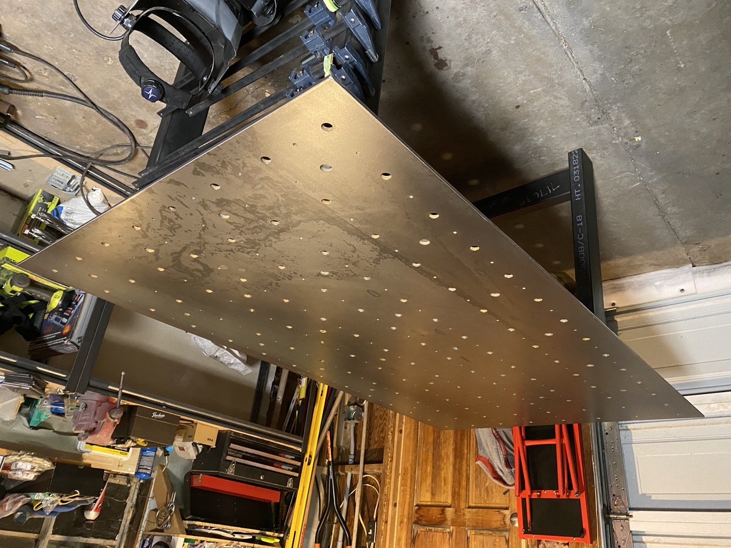 welding table finished